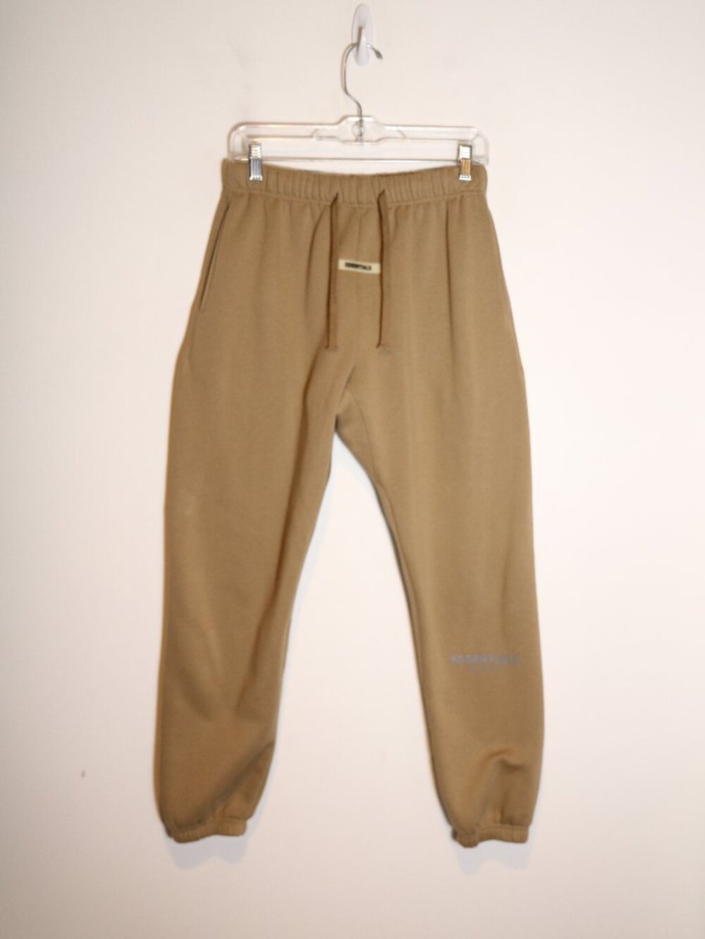 Essentials Fear Of God Youth Large Sweatpants Jogger Tan Brown Cotton Neutral